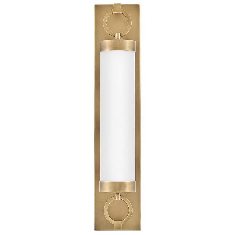 Image 1 Hinkley Baylor 24" High Heritage Brass LED Wall Sconce