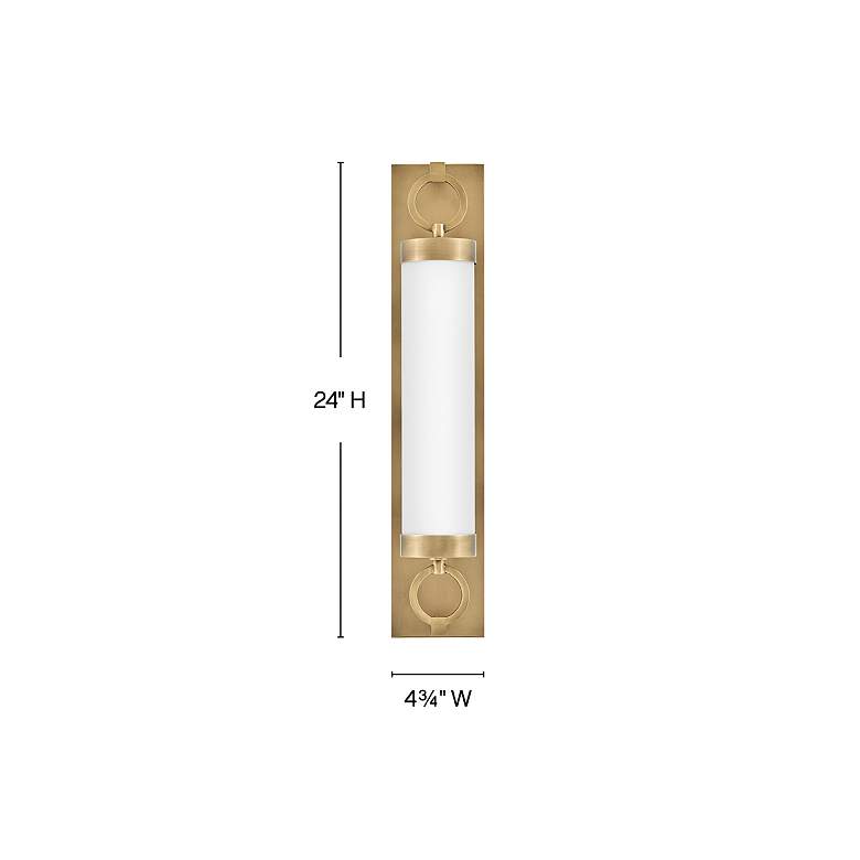 Image 3 Hinkley Baylor 24" High Heritage Brass LED Wall Sconce more views