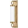 5_Hinkley Baylor 24" High Heritage Brass LED Wall Sconce more views