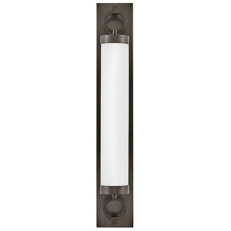 Image 1 Hinkley Baylor 30" High Black Oxide LED Wall Sconce