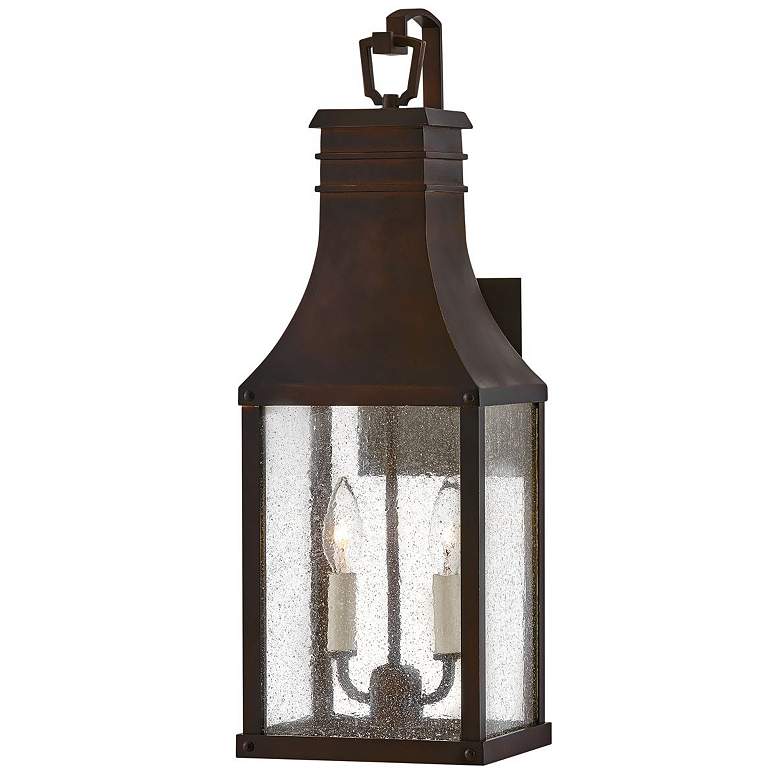Image 1 Hinkley Beacon Hill 23" Blackened Copper Outdoor Lantern Wall Light