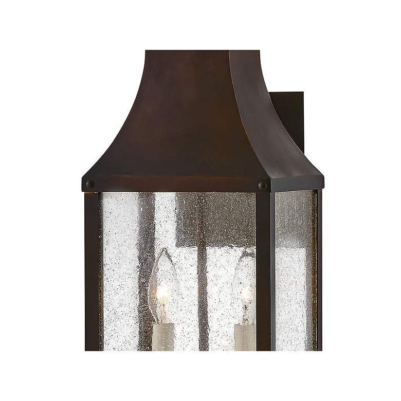 Image 2 Hinkley Beacon Hill 23" Blackened Copper Outdoor Lantern Wall Light more views