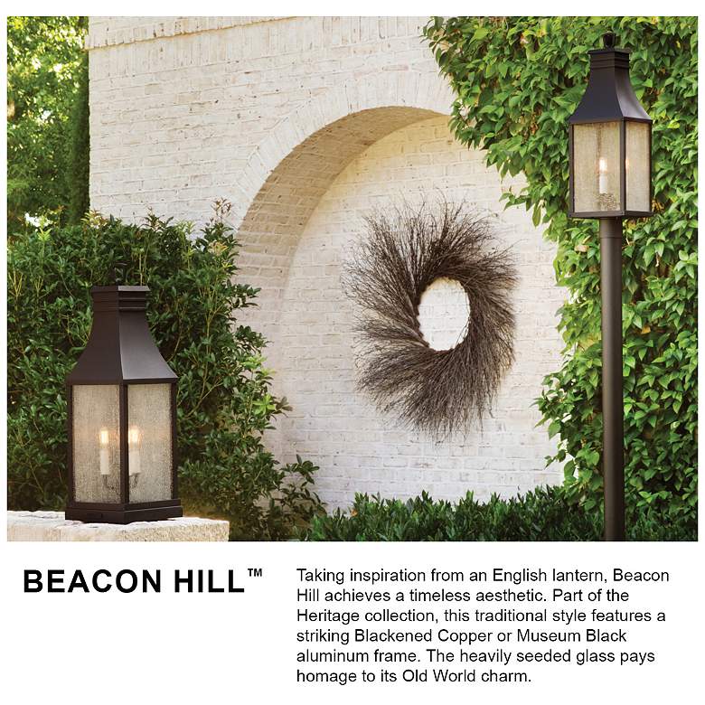 Image 6 Hinkley Beacon Hill 23" Blackened Copper Outdoor Lantern Wall Light more views