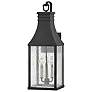 1_Hinkley Beacon Hill 26 1/4" Museum Black Outdoor Lantern Wall Light