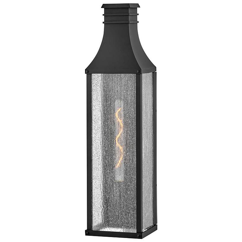 Image 1 Hinkley Beacon Hill 30"H Museum Black LED Outdoor Wall Light