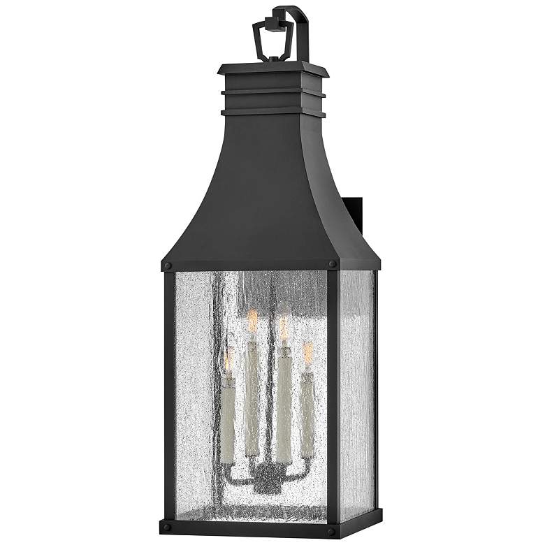 Image 1 Hinkley Beacon Hill 32 1/4" High Museum Black Outdoor Wall Light