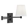 Thumbnail2 of Hinkley Beale Black Swing Arm Wall Lamp more views