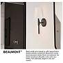 6_Hinkley Beaumont 16 1/4" High Black Finish Traditional Wall Sconce more views
