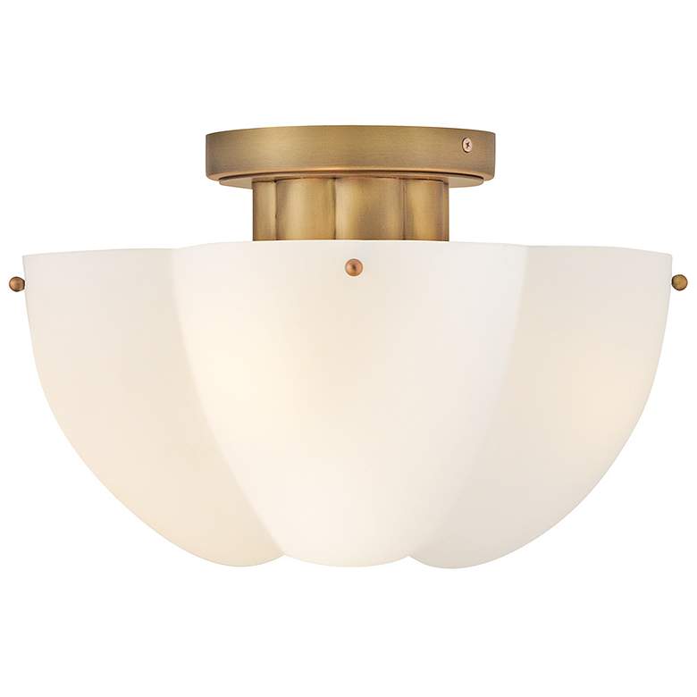 Image 1 Hinkley Becca 14" Wide Heritage Brass Ceiling Light