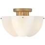 1_Hinkley Becca 14" Wide Heritage Brass Ceiling Light