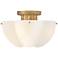 Hinkley Becca 14" Wide Heritage Brass Ceiling Light