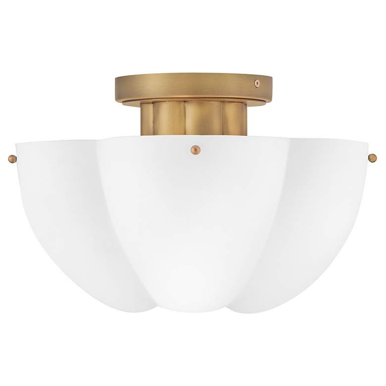 Image 2 Hinkley Becca 14" Wide Heritage Brass Ceiling Light more views