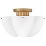 2_Hinkley Becca 14" Wide Heritage Brass Ceiling Light more views