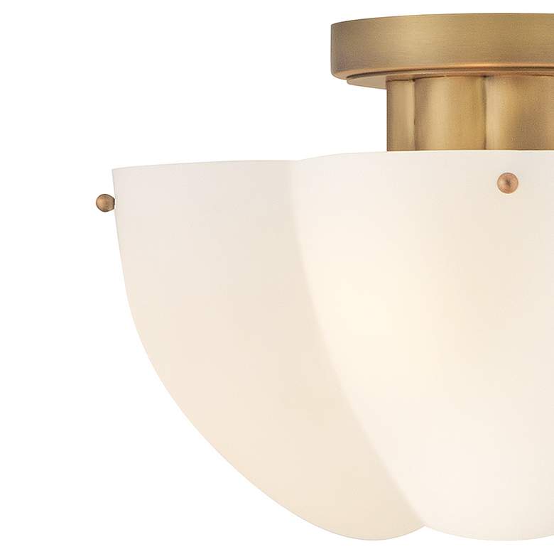 Image 3 Hinkley Becca 14" Wide Heritage Brass Ceiling Light more views