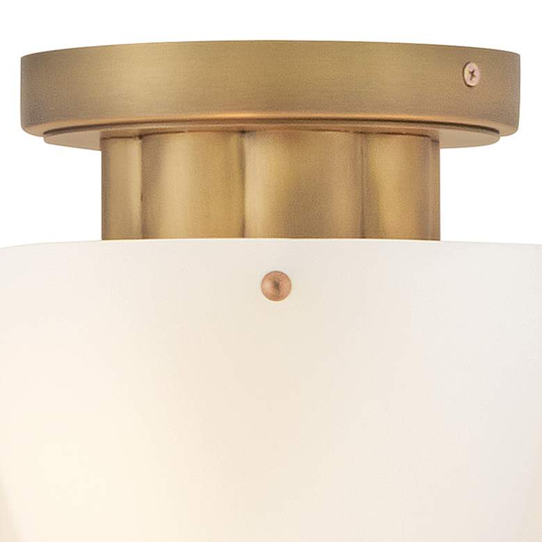 Image 6 Hinkley Becca 14" Wide Heritage Brass Ceiling Light more views