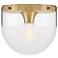 Hinkley Beck 9" Wide Lacquered Brass Ceiling Light