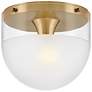 3_Hinkley Beck 9" Wide Lacquered Brass Ceiling Light more views