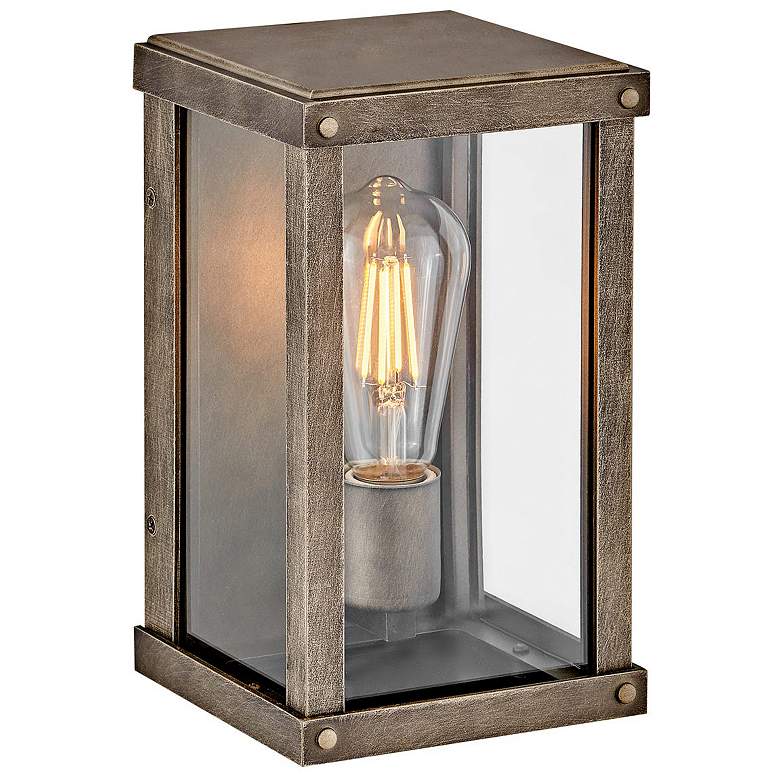 Image 1 Hinkley Beckham 10" High Burnished Bronze Outdoor Wall Light