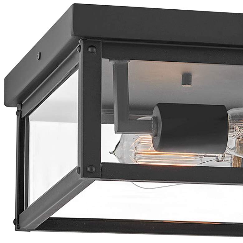 Image 3 Hinkley Beckham 12" Wide Black Outdoor Ceiling Light more views