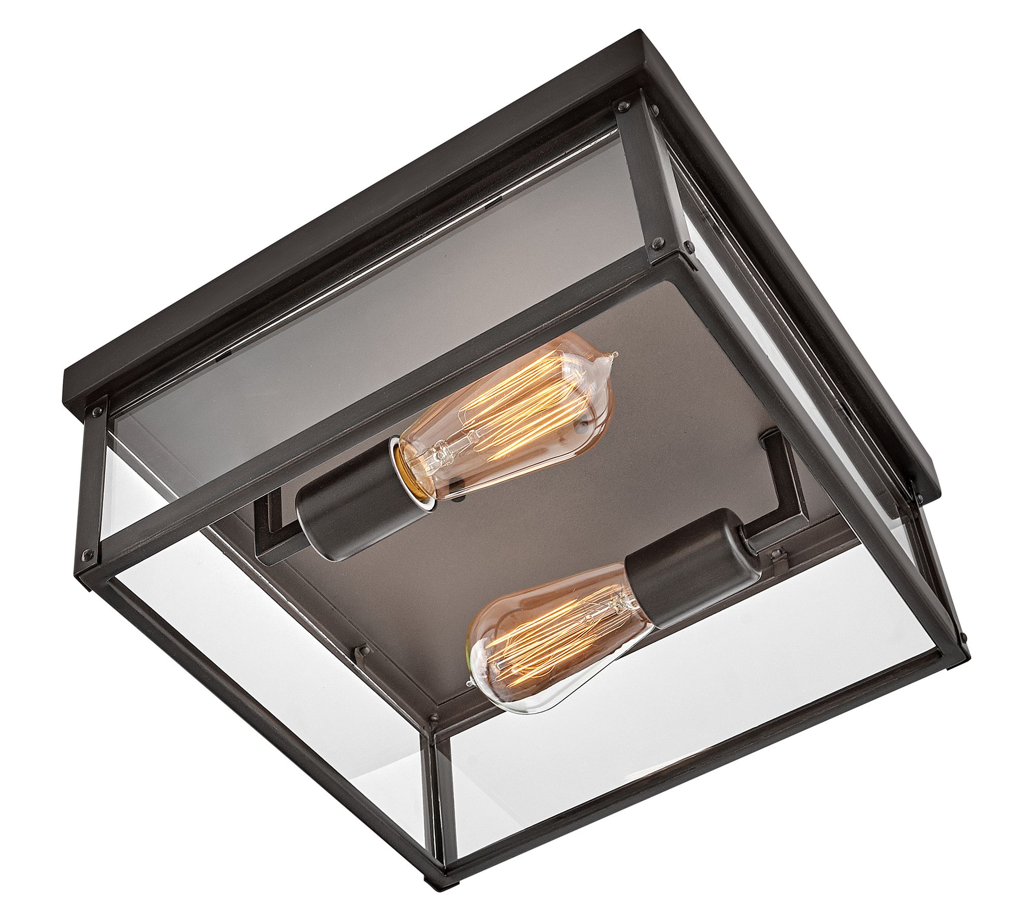 Image 6 Hinkley Beckham 12" Wide Black Outdoor Ceiling Light more views