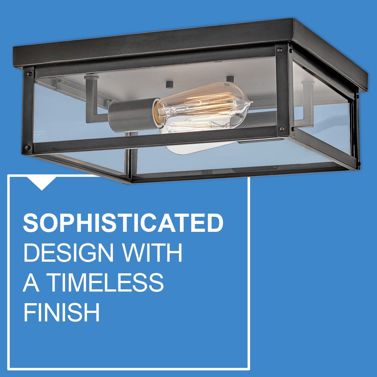 Hinkley Beckham 12" Wide Black Outdoor Ceiling Light