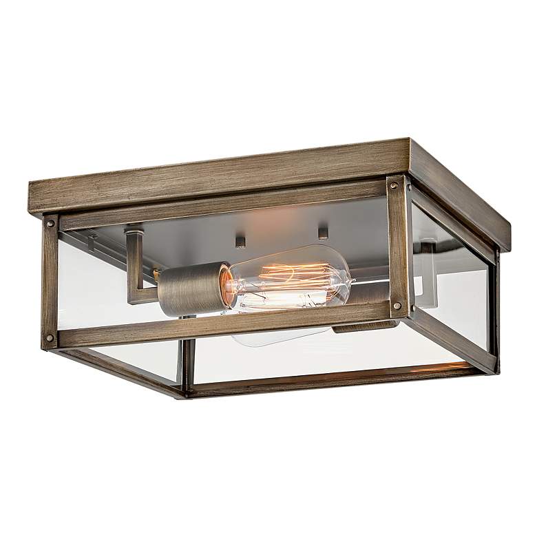 Image 2 Hinkley Beckham 12"W Burnished Bronze Outdoor Ceiling Light more views
