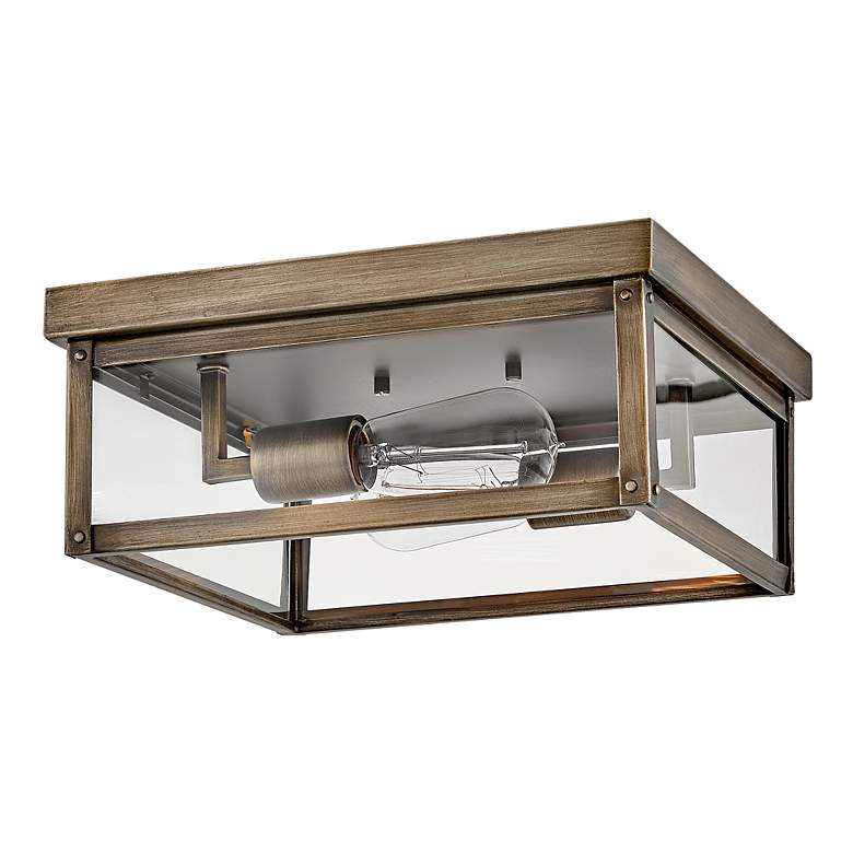 Image 4 Hinkley Beckham 12"W Burnished Bronze Outdoor Ceiling Light more views