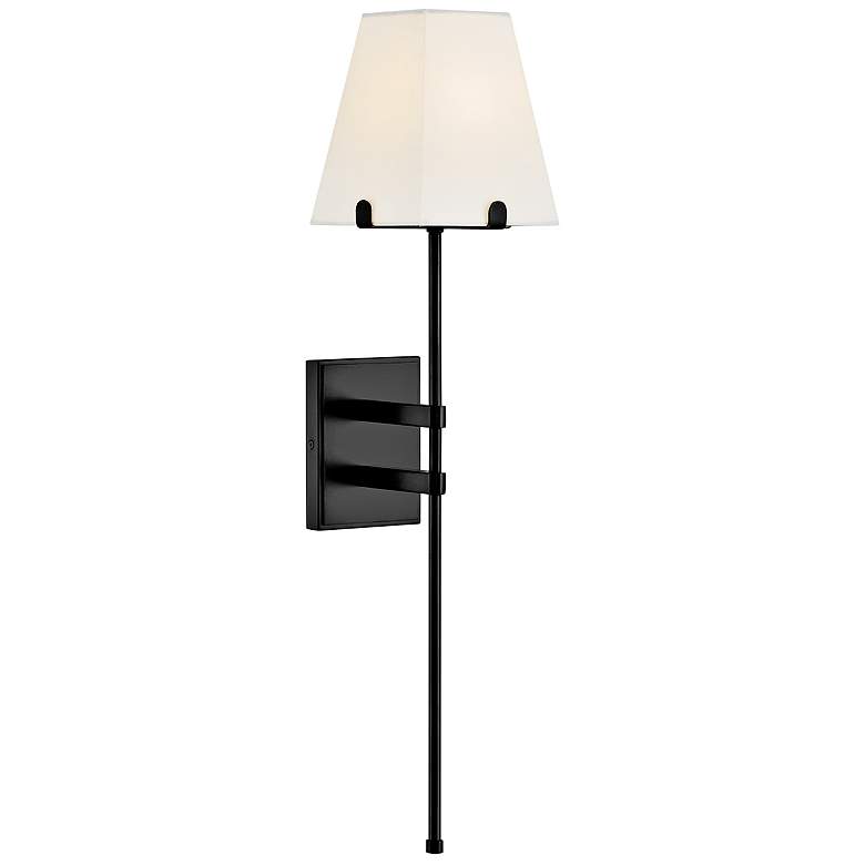 Image 1 Hinkley Benton 30" High Black Wall Sconce