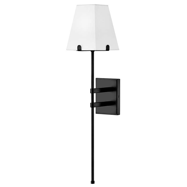 Image 2 Hinkley Benton 30" High Black Wall Sconce more views