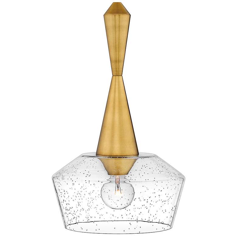 Image 6 Hinkley Bette 12 1/2" Wide Heritage Brass Pendant Light more views