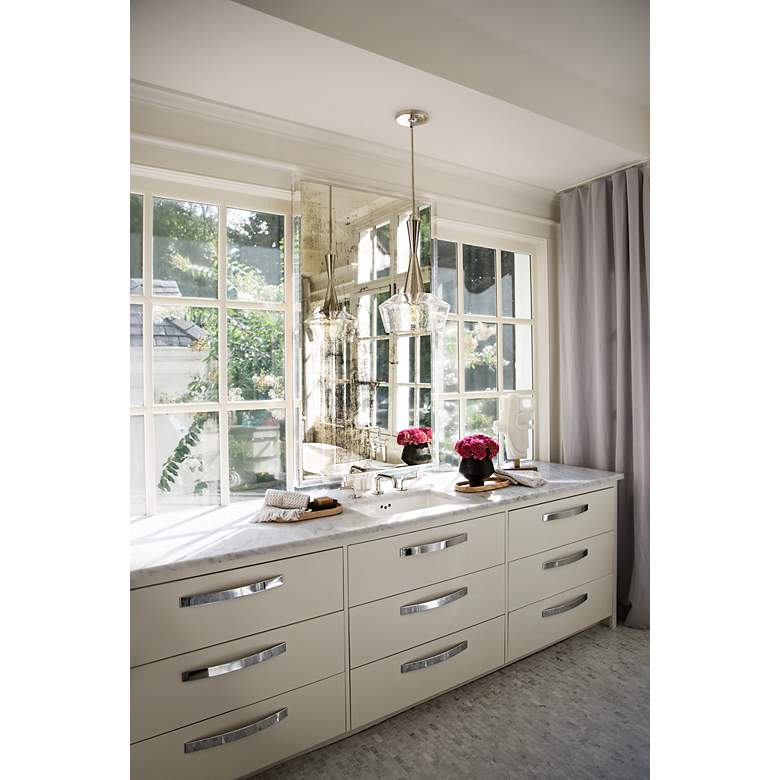 Image 4 Hinkley Bette 12 1/2" Wide Polished Nickel Pendant Light more views