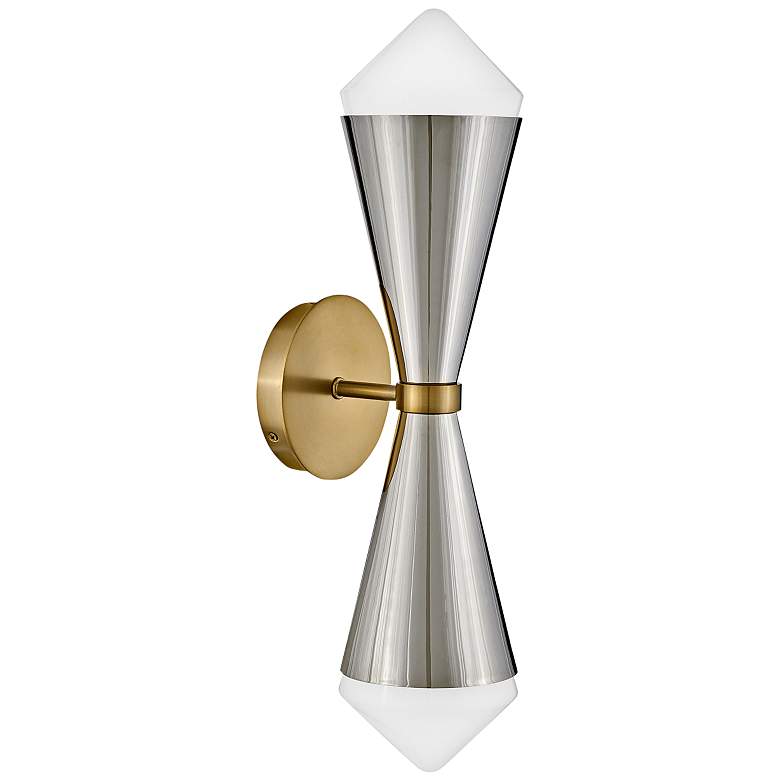 Image 1 Hinkley Betty 22" High Polished Nickel 2-Light Wall Sconce