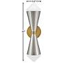 Hinkley Betty 22" High Polished Nickel 2-Light Wall Sconce