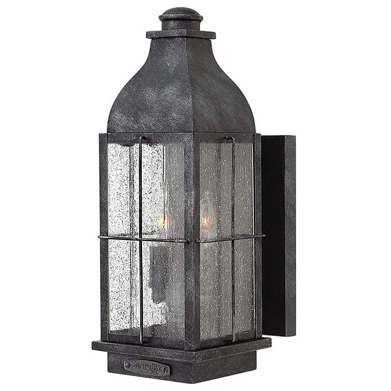 Image 1 Hinkley Bingham 16" High Graystone Outdoor Wall Light