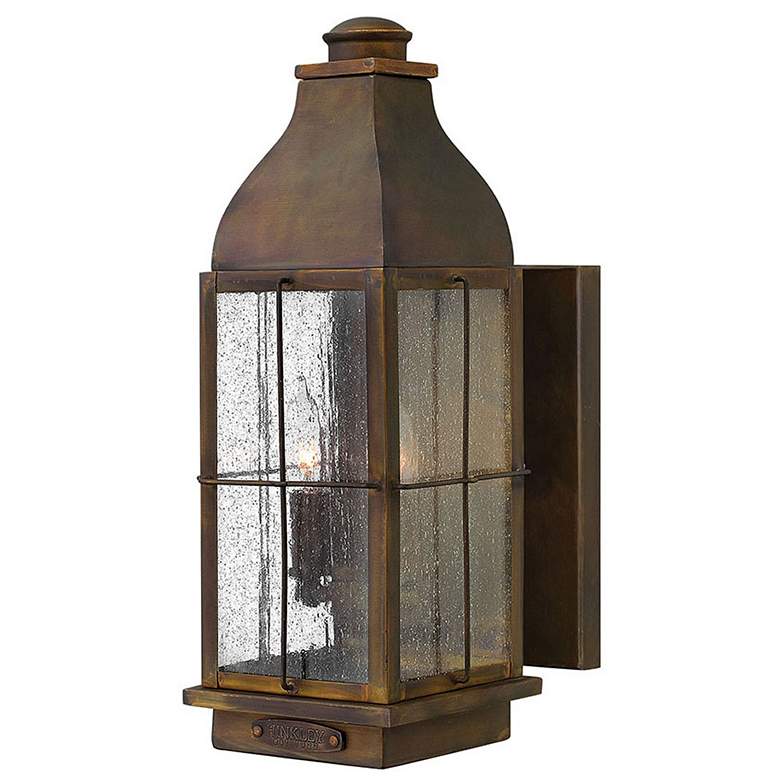 Image 1 Hinkley Bingham 16" High Sienna Bronze Outdoor Wall Light Lantern