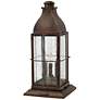 2_Hinkley Bingham 21.25" HIgh 3-Light Sienna Bronze Outdoor Pier Light more views