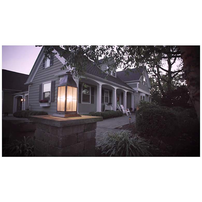 Image 3 Hinkley Bingham 21.25" HIgh 3-Light Sienna Bronze Outdoor Pier Light more views