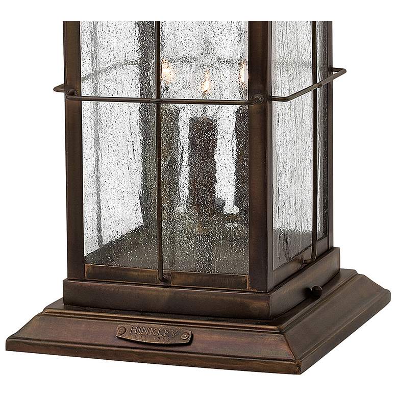 Image 7 Hinkley Bingham 21.25" HIgh 3-Light Sienna Bronze Outdoor Pier Light more views