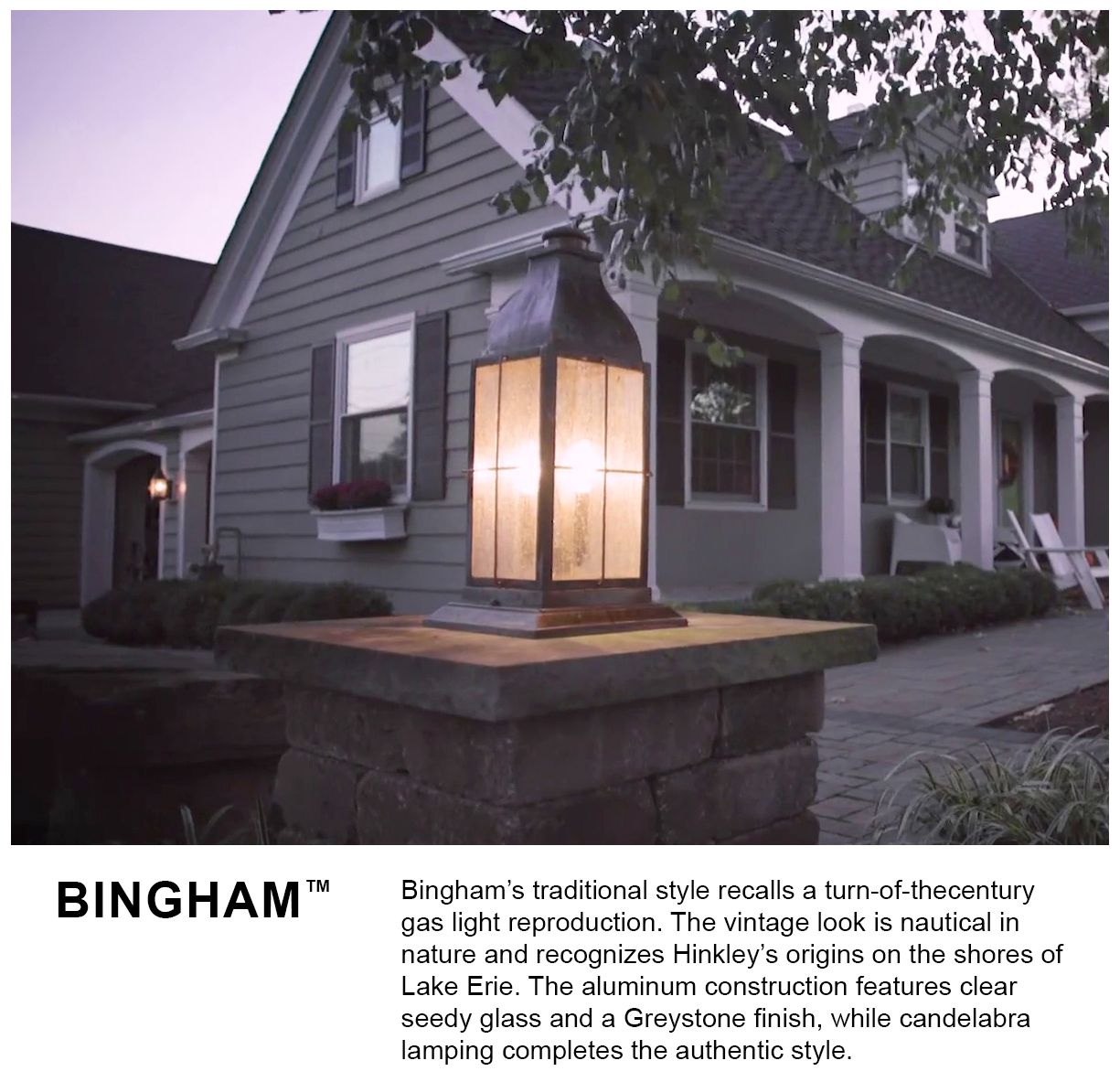 Hinkley Bingham 21 1/4"H Greystone LED Outdoor Post Light