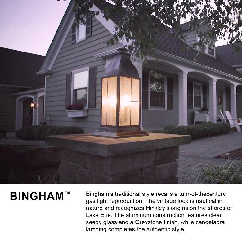 Image 6 Hinkley Bingham 21" High Graystone Outdoor Wall Light more views