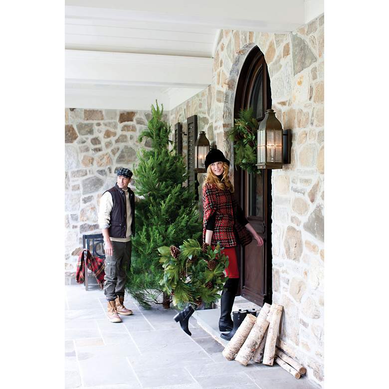 Image 3 Hinkley Bingham 21" High Sienna Brass Outdoor Wall Light more views