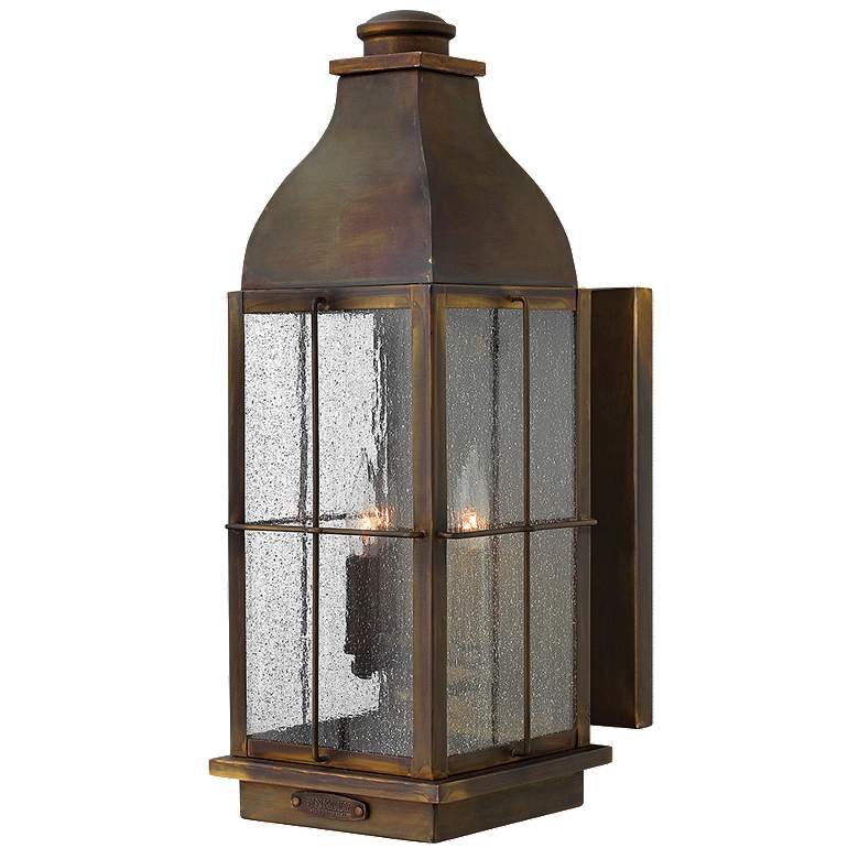 Image 1 Hinkley Bingham 21 inch High Sienna Bronze Outdoor Lantern Wall Light