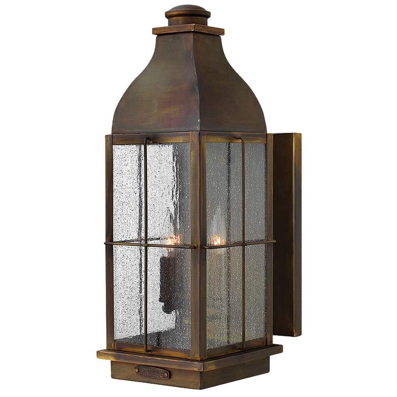 Image 1 Hinkley Bingham 21" High Sienna Bronze Outdoor Lantern Wall Light
