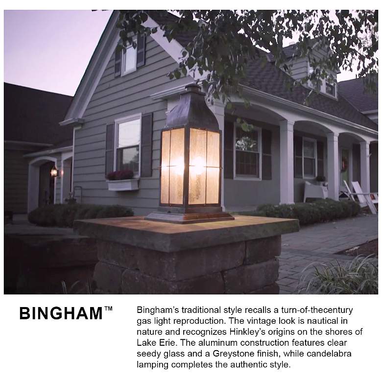 Image 7 Hinkley Bingham 23 1/2" High Greystone Outdoor Hanging Light more views