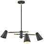 2_Hinkley Birdie 30" Wide Black 3-Light Chandelier