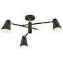 3_Hinkley Birdie 30" Wide Black 3-Light Chandelier more views