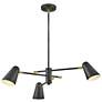 5_Hinkley Birdie 30" Wide Black 3-Light Chandelier more views