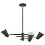 6_Hinkley Birdie 30" Wide Black 3-Light Chandelier more views