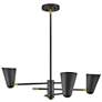 7_Hinkley Birdie 30" Wide Black 3-Light Chandelier more views