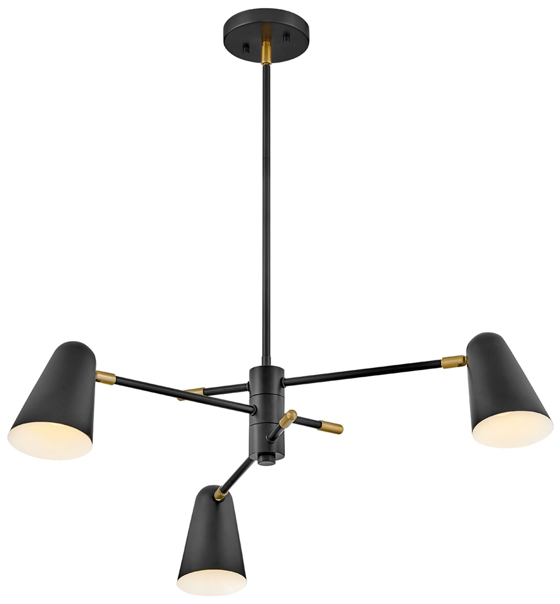 Hinkley Birdie 30" Wide Black 3-Light Chandelier